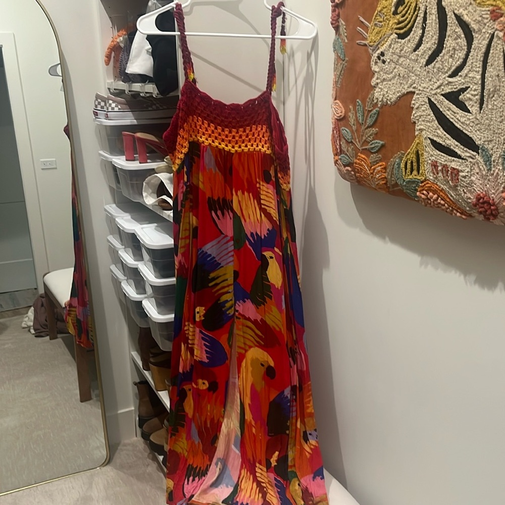 Farm Rio midi cover up dress